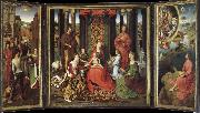unknow artist There are saints and the altar painting of Our Lady of the Angels Germany oil painting artist